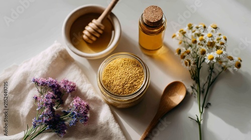 Natural ingredients for wellness and healing rituals