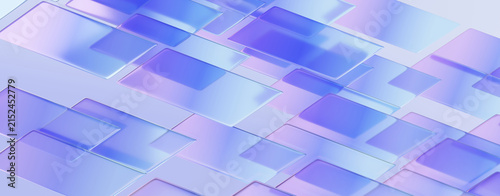 Glass glossy gradient refraction minimal style abstract futuristic background. creative digital holographic tech cover wallpaper dynamic shape design. 3d rendering illustration