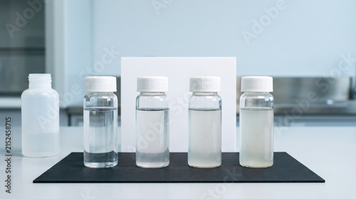 Water Turbidity and Quality Testing in Laboratory Vials