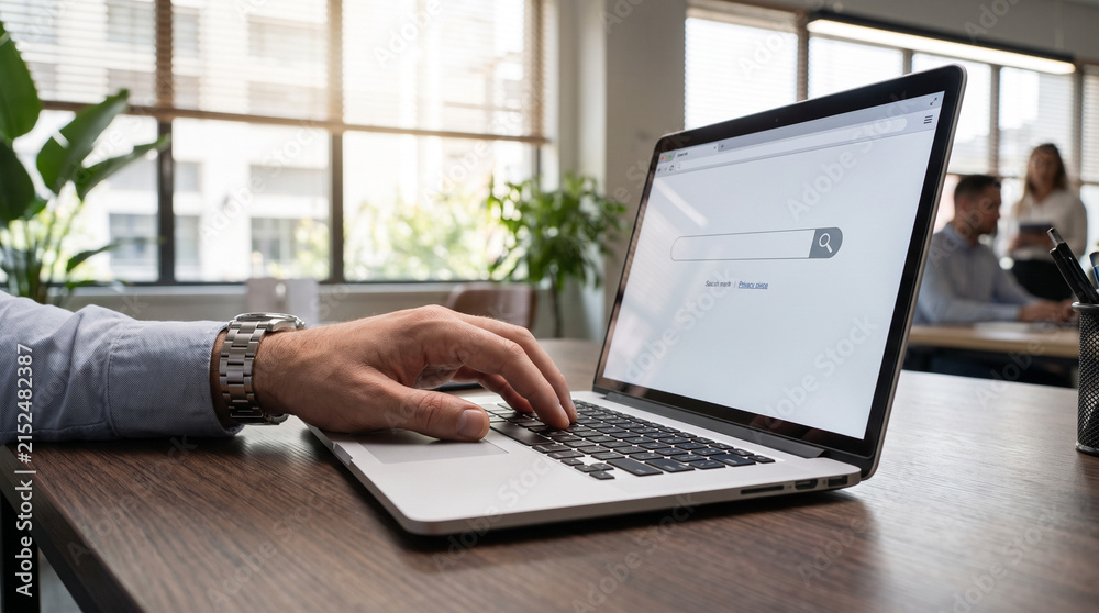 © Raihan - online search interface on laptop © Raihan - online search interface on laptop