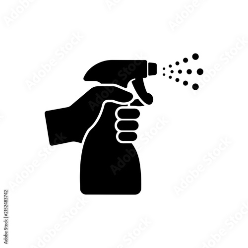 Spray Bottle Cleaning Icon