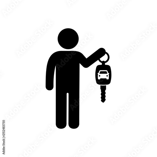 Handing Over Car Key Icon