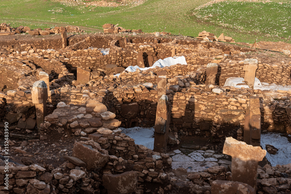 Fototapeta premium Karahan Tepe Neolithic archaeological site in Sanliurfa, Turkiye