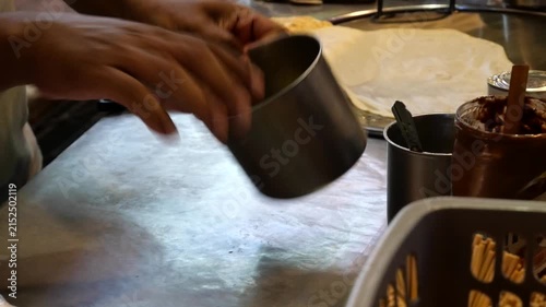 Slow motion crispy Roti, street food, Thailand