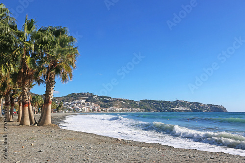 La Herradura beach in Andalucia, Spain	