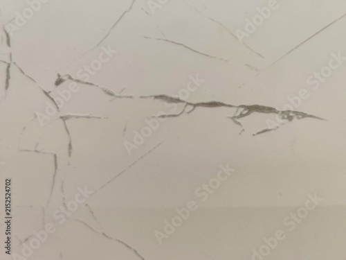 Bild auf Leinwand Close up view of white marble stone texture with distinct grey veins and smooth