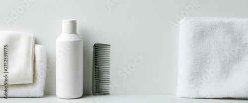 Obraz na płótnie Minimal Head Lice Care Flatlay