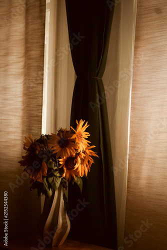 flowers in the window