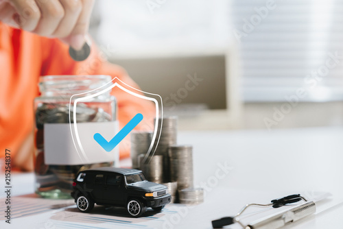 Obraz na plátne Car insurance concept