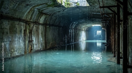 water covering subterranean passage