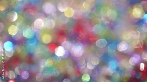 Abstract Colorful Bokeh Lights Background with Soft Defocused Glow.