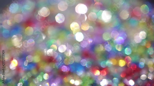 Abstract Colorful Bokeh Lights Background with Soft Defocused Glow.