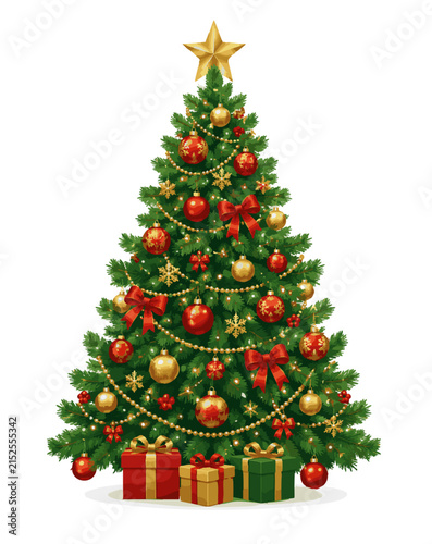 christmas tree with gifts