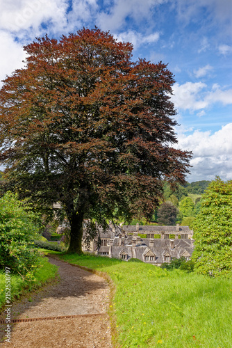 High Angle View of Lanhydrock House and Historic Country Estate