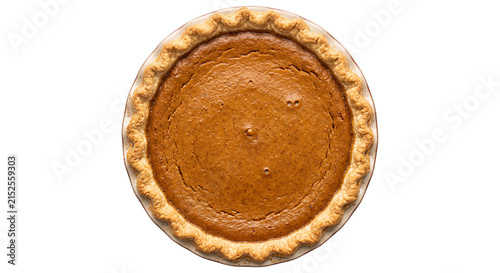 Canvastavla Delicious homemade pumpkin pie with a golden flaky crust, ready to serve