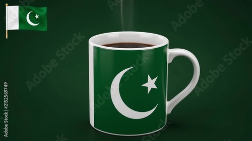 Coffee Mug With Pakistani Flag For Defence Day And Independence Day Celebration