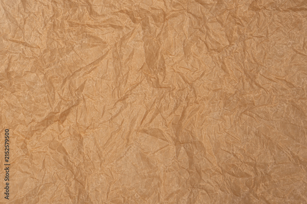 Fototapeta premium Crumpled paper as background. Top view.