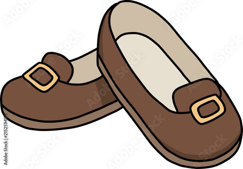 Canvastavla Pair of Classic Brown Leather Penny Loafers
