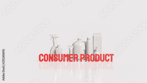 Generic Consumer Product Packaging Display Inside Modern Retail Store 3d render.
