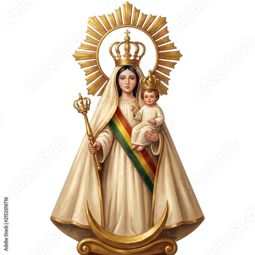 Virgen de Urkupiña con Niño Jesús