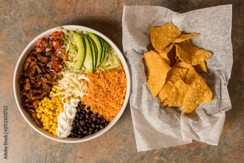 Roasted pork burrito bowl