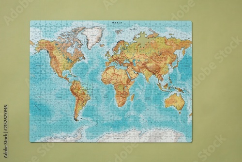 Vintage World Map Print, Antique Geography Chart, Retro Travel Decor, Nautical Poster for Wall, Classic Cartography Design