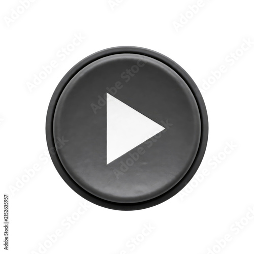 Play Button Icon Symbol for Video Media Control