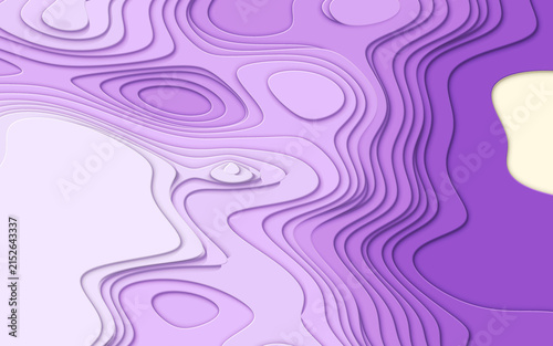 Принти на полотні 3D Render A serene and calming 3D render featuring intricate concentric wavy and