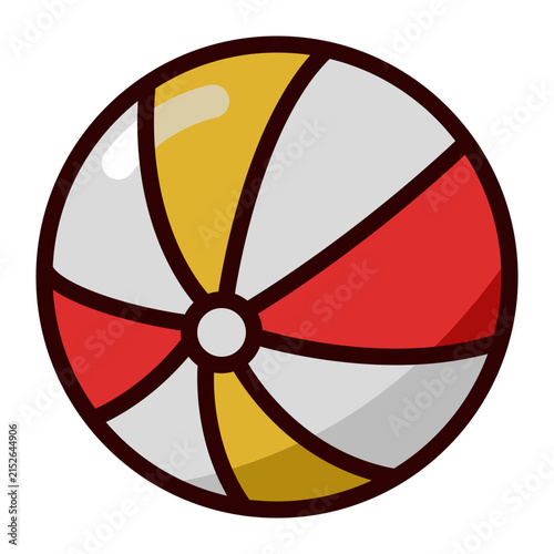 illustration volly ball beach