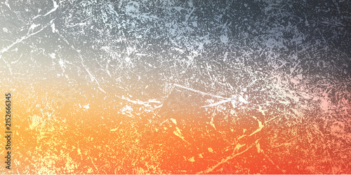 Konstfotografi Abstract grunge texture overlay with warm and cool gradient color shift gradient