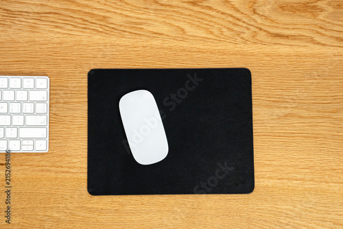 Quadro su tela Black mousepad and keyboard