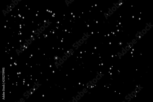 Glowing Sparkle Particles and Star Dust Background