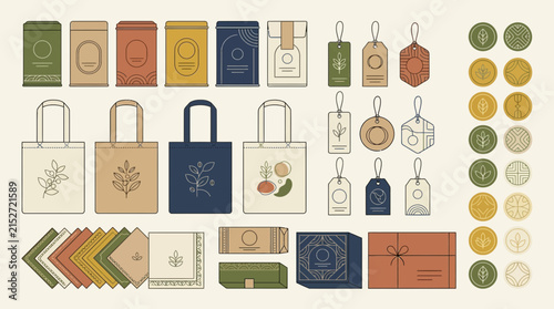 Eco-Friendly Packaging Design Elements: Tins, Bags, Tags, Boxes