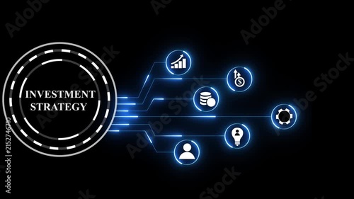 Strategic Investment Strategy and Financial Growth Concept with Business Market Analytics.
