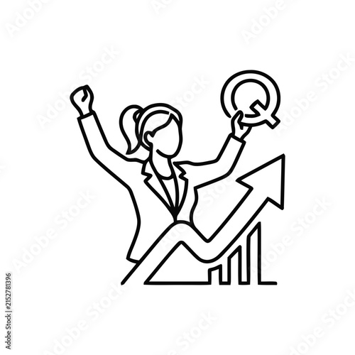 vector illustration of a woman exercising