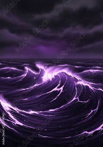 Electric Depths: A Storm's Luminous Fury