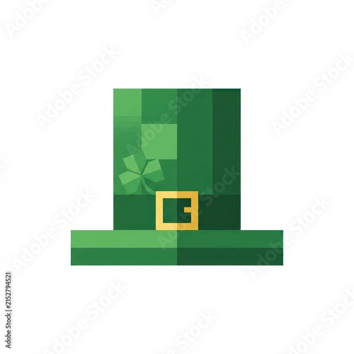 St Patricks Day leprechaun hat isolated on white background