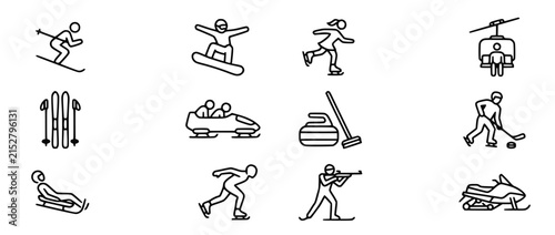Winter Sports Icons Collection