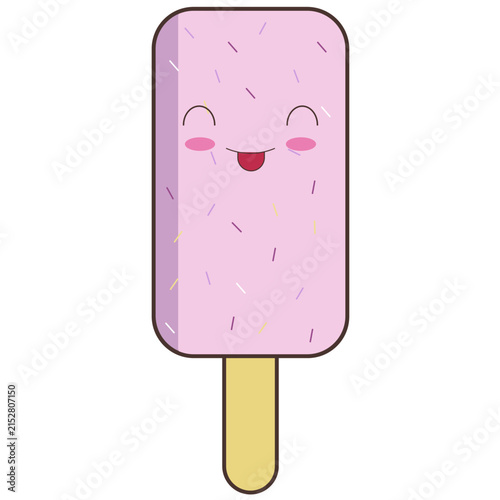 ute Ice Cream Mascot Character Editable SVG Vector Illustration, Adorable Cartoon Dessert Character Design, PNG, EPS, AI for Branding, Stickers, Packaging & Web Design