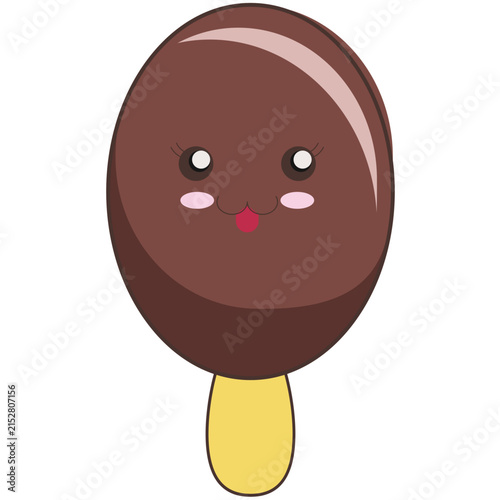 ute Ice Cream Mascot Character Editable SVG Vector Illustration, Adorable Cartoon Dessert Character Design, PNG, EPS, AI for Branding, Stickers, Packaging & Web Design