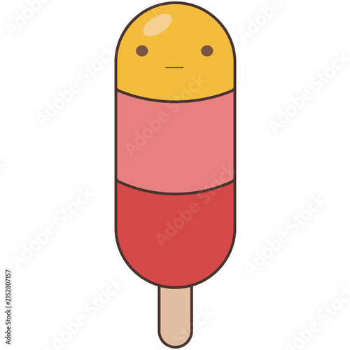 ute Ice Cream Mascot Character Editable SVG Vector Illustration, Adorable Cartoon Dessert Character Design, PNG, EPS, AI for Branding, Stickers, Packaging & Web Design