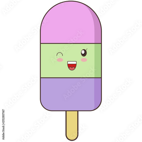 ute Ice Cream Mascot Character Editable SVG Vector Illustration, Adorable Cartoon Dessert Character Design, PNG, EPS, AI for Branding, Stickers, Packaging & Web Design