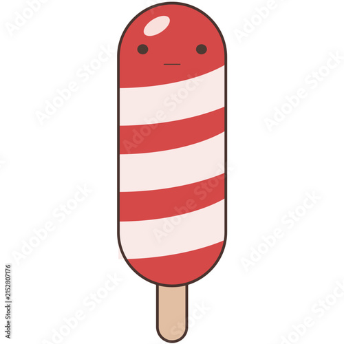 ute Ice Cream Mascot Character Editable SVG Vector Illustration, Adorable Cartoon Dessert Character Design, PNG, EPS, AI for Branding, Stickers, Packaging & Web Design