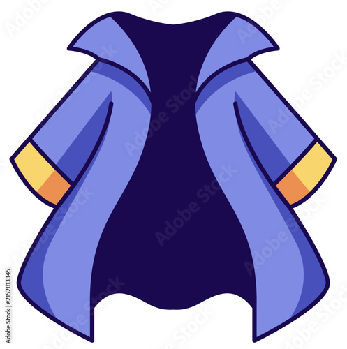 Mystical Purple Wizard and Witch Cloak