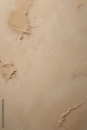 Close-up of beige textured surface with cracks and rough patches, resembling plaster or clay, highlighting natural imperfections and organic material detail.