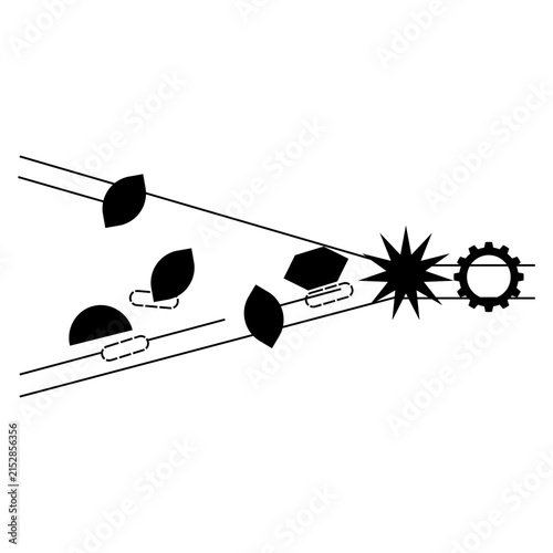 Fotografía Vector Illustration of DNA Replication Unwinding of Double Helix with Enzymes Po