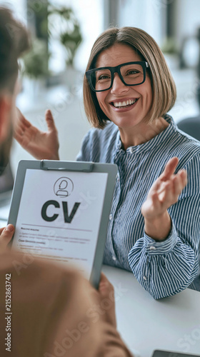 Excited Job Interview: A sm...