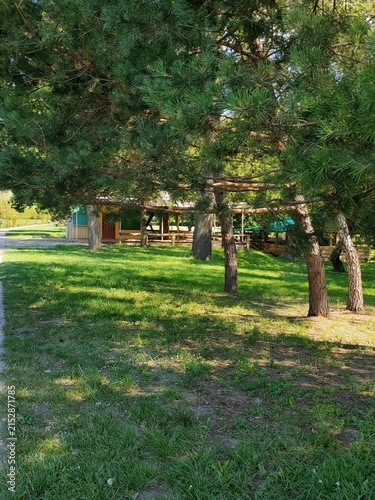 Zhuravlevka Park in the city of Kharkiv, Ukraine, is a beautiful park by the river.