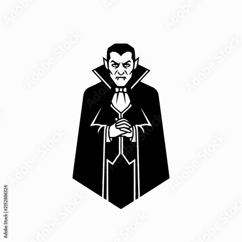 Classic Dracula Vampire Character Silhouette