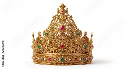 Traditional Kerala Royal Crown Inspired by Onam Culture